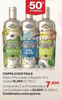 Oferta de Coppa Cocktails - Mojito por 15,2€ en Hipercor