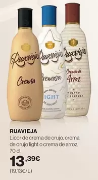 Oferta de Licor De Crema De Orujo por 13,39€ en Hipercor