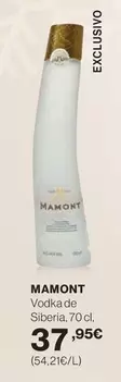 Oferta de Mamont - Vodka De Siberia por 37,95€ en Hipercor