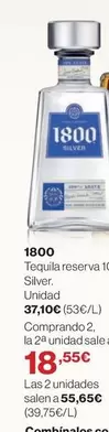 Oferta de Tequila Reserva por 37,1€ en Hipercor