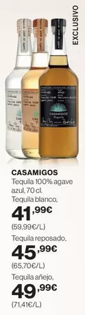 Oferta de Teamliga 100% Agave Azul por 41,99€ en Hipercor