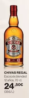 Oferta de Chivas Regal - Escoces Blended 12 Años por 24,5€ en Hipercor