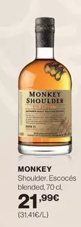 Oferta de Monkey Shoulder. Escoces Blended por 21,99€ en Hipercor