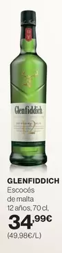 Oferta de Glenfiddich - Escoces De Malta por 34,99€ en Hipercor