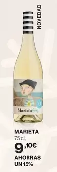 Oferta de Marieta - 75cl por 9,1€ en Hipercor