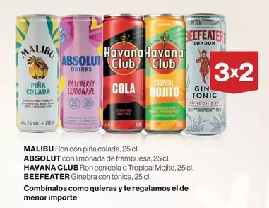 Oferta de Malibú - Ron Con Piña Colada en Hipercor