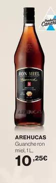 Oferta de Arehucas - Guanche Ron Miel por 10,25€ en Hipercor