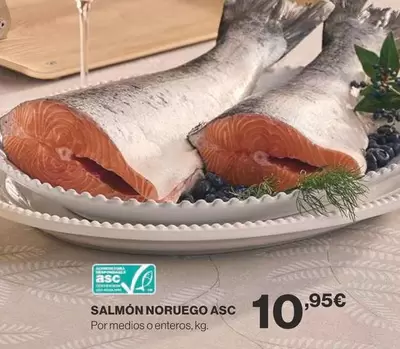 Oferta de Salmón Noruego Asc por 10,95€ en Supercor