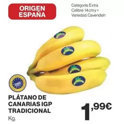 Oferta de Origen - Plátano De Canarias Igp Tradicional por 1,99€ en Supercor