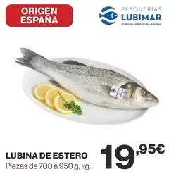 Oferta de Origen - Lubina De Estero por 19,95€ en Supercor