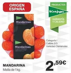 Oferta de Origen - Mandarina por 2,59€ en Supercor