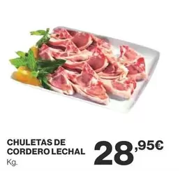 Oferta de Chuletas De Cordero Lechal por 28,95€ en Supercor