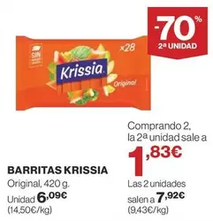 Oferta de Krissia - Barritas por 6,09€ en Supercor