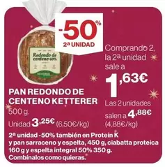 Oferta de Pan -  Redondo De Centeno por 3,25€ en Supercor