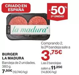 Oferta de La Finca - Burger por 7,5€ en Supercor