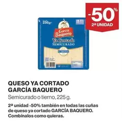 Oferta de García Baquero - Queso Ya Cortado en Supercor