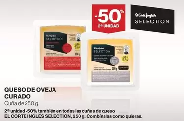 Oferta de El Corte Inglés - Queso De Oveja Curado en Supercor