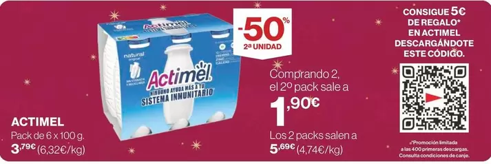 Oferta de Danone - Actimel por 3,79€ en Supercor