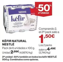 Oferta de Nestlé - Kéfir Natural por 2,99€ en Supercor