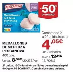 Oferta de Pescanova - Medallones De Merluza por 8,09€ en Supercor