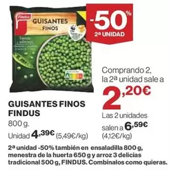 Oferta de Findus - Guisantes Finos por 4,39€ en Supercor