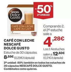 Oferta de Nescafé - Cafe Con Leche Dolce Gusto por 8,55€ en Supercor