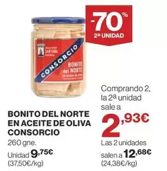 Oferta de Consorcio - Bonito Del Norte En Aceite De Oliva por 9,75€ en Supercor