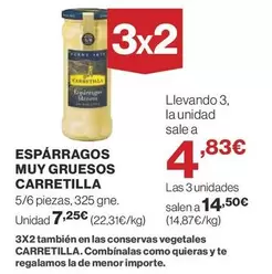 Oferta de Carretilla - Espárragos Muy Gruesos por 7,25€ en Supercor