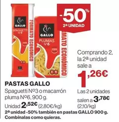 Oferta de Gallo - Pastas por 2,52€ en Supercor