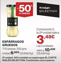 Oferta de Esparragos Gruesos por 6,95€ en Supercor