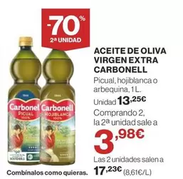 Oferta de Carbonell - Aceite De Oliva Virgen Extra por 13,25€ en Supercor