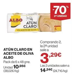 Oferta de Albo - Atun Claro En Aceite De Oliva por 10,95€ en Supercor