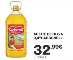 Oferta de Carbonell - Aceite De Oliva 0,4° por 32,99€ en Supercor