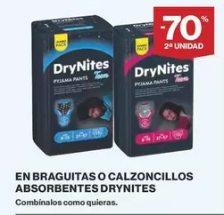 Oferta de DryNites - En Braguitas O Calzoncillos Absorbentes en Supercor