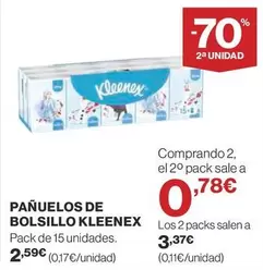 Oferta de Kleenex - Pañuelos De Bolsillo por 2,59€ en Supercor