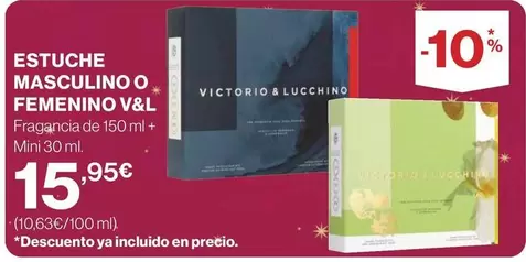 Oferta de Victorio & Lucchino - Estuche Masculino O Femenino por 15,95€ en Supercor