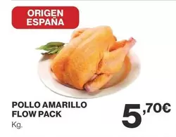 Oferta de Origen - Pollo Amarillo Flow Pack por 5,7€ en Supercor