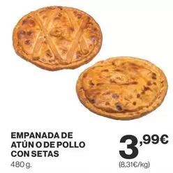 Oferta de Empanada De Atun O De Pollo Con Setas por 3,99€ en Supercor