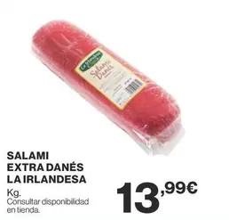 Oferta de La Irlandesa - Salami Extra Danes por 13,99€ en Supercor