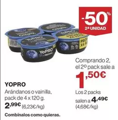 Oferta de YoPRO - Arándanos O Vainilla por 2,99€ en Supercor