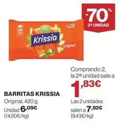 Oferta de Krissia - Barritas por 6,09€ en Supercor