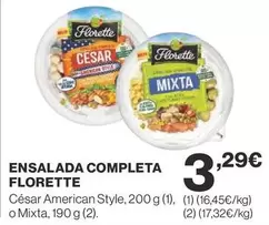 Oferta de Florette - Ensalada Completa por 3,29€ en Supercor