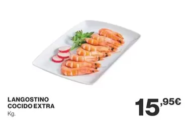 Oferta de Langostino Cocido Extra por 15,95€ en Supercor