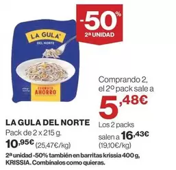 Oferta de La Gula del Norte - Pack De 2 X 215 G por 10,95€ en Supercor