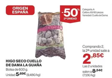 Oferta de Origen - Higo Seco Cuello De Dama La Guana por 5,69€ en Supercor