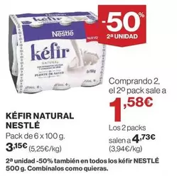 Oferta de Nestlé - Kéfir Natural por 3,15€ en Supercor