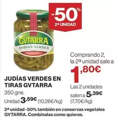 Oferta de Gvtarra - Judías Verdes En Tiras por 3,59€ en Supercor