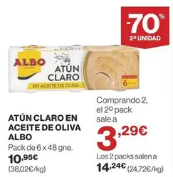 Oferta de Albo - Atun Claro En Aceite De Oliva por 10,95€ en Supercor