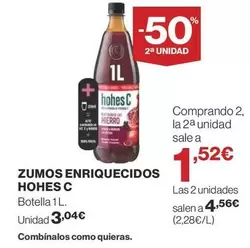 Oferta de Hohes C - Zumos Enriquecidos por 3,04€ en Supercor