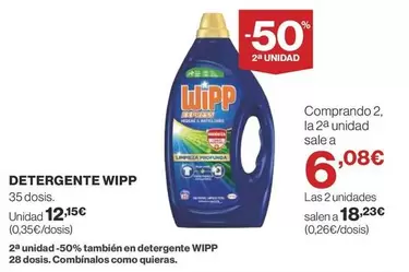 Oferta de Wipp - Detergente por 12,15€ en Supercor